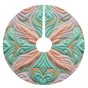 Gewatteerd abstract ontwerp kerstboom rok