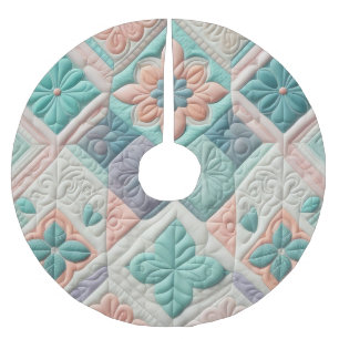 Gewatteerd abstract ontwerp kerstboom rok