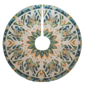 Gewatteerd abstract ontwerp kerstboom rok (Voorkant)