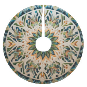Gewatteerd abstract ontwerp kerstboom rok
