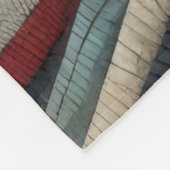 Gewatteerd Abstract streepontwerp Fleece Deken (Hoek)