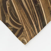 Gewatteerd goud abstract ontwerp fleece deken (Hoek)