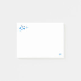 gewatteerde bloemige noten post-it® notes