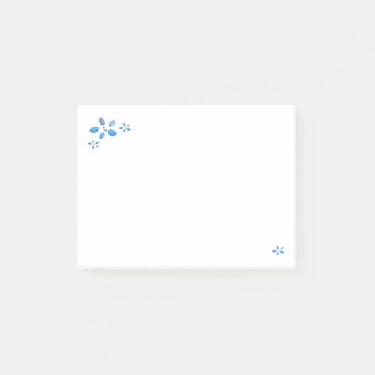 gewatteerde bloemige noten post-it® notes (Voorkant)