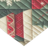 Gewatteerde kerst Design Lange Tafelloper (Hoek)