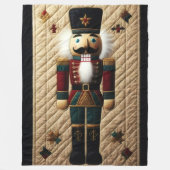 Gewatteerde kerst Notenkraker Fleece Deken (Voorkant)