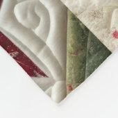 Gewatteerde kerst ontwerp fleece deken (Hoek)