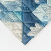 Gewatteerde kerst ontwerp fleece deken (Hoek)