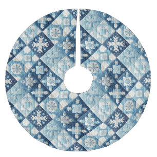 Gewatteerde kerst ontwerp kerstboom rok