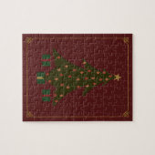 Gewatteerde kerstpuzzel legpuzzel (Horizontaal)