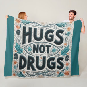Gewatteerde knuffels niet Drugs Design Fleece Deken