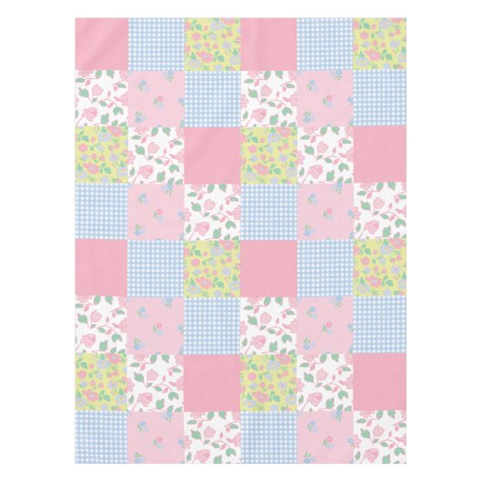 gewatteerde patchwork tafellaken (Voorkant)