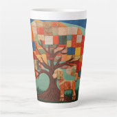 gewatteerde poedel latte mok (Voorkant)