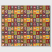 gewatteerde valblaadjes cadeaupapier (Vlak)