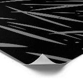 Geweer jacht fanatici zwart & grijs | poster (Hoek)