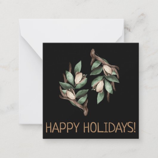 Geweih mit grünem Zweig Postkarte Notitiekaartje (Voorkant)