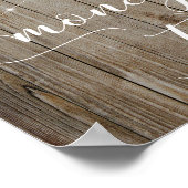 Gewekte hout en gevechtsband poster (Hoek)