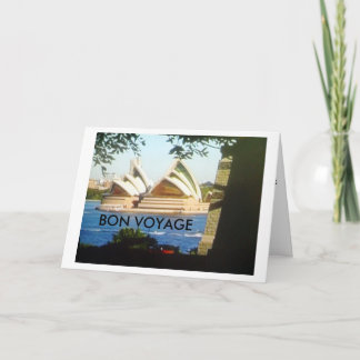 "GEWELD, BON VOYAGE, MAKE MEMORIES" KAART