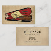 gewelddadige illustratie visitekaartje (Voorkant / Achterkant)