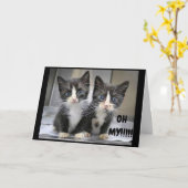 GEWELDIG **12e** MAANDAG VAN KITTENS Kaart (Gele Bloem)