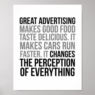 Geweldig Adverteren Poster