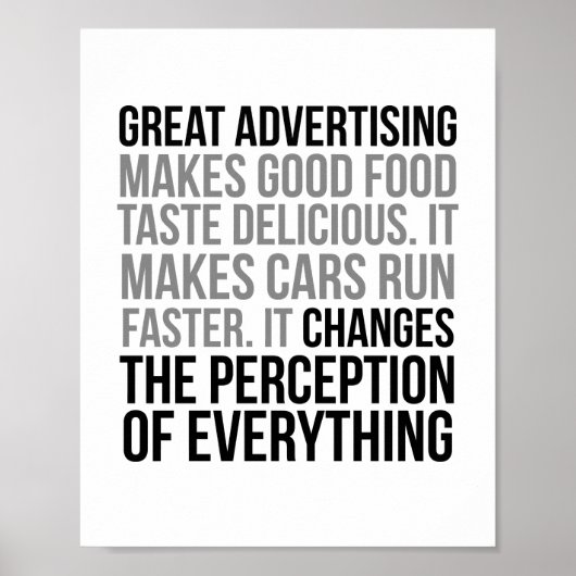 Geweldig Adverteren Poster (Voorkant)
