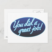 Geweldig baan Briefkaart (Voorkant / Achterkant)