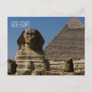 Geweldig beeld Giza Caïro Egypte reizen Briefkaart