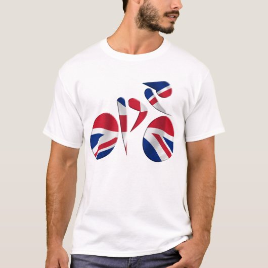 Geweldig Britian - GB-fiets T-shirt (Voorkant)