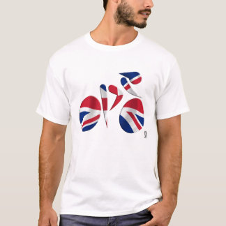 Geweldig Britian - GB-fiets T-shirt