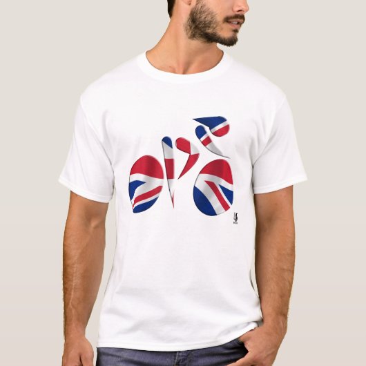Geweldig Britian - GB-fiets T-shirt (Voorkant)