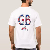 Geweldig Britian - GB-fiets T-shirt (Achterkant)