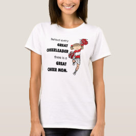 Geweldig Cheer Mam-Red T-shirt