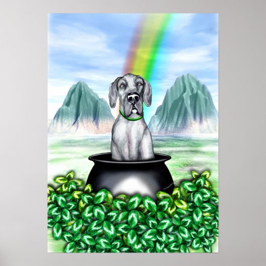 Geweldig Dane Blue UC Pot o Gold Poster (Voorkant)