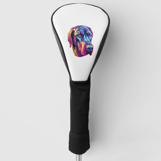Geweldig Dane Neon Design Golfheadcover (Voorkant)
