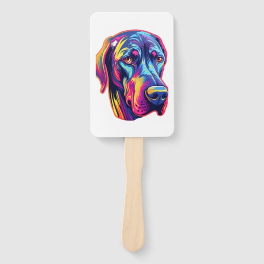 Geweldig Dane Neon Design Handwaaier (Voorkant)
