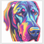 Geweldig Dane Neon Design Sticker (Vel)