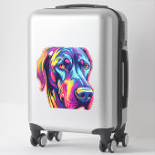 Geweldig Dane Neon Design Sticker (Koffer)