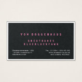 Geweldig ddadig visitekaartje (Achterkant)