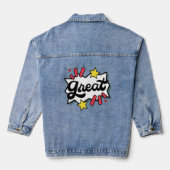 geweldig denim jacket (Achterkant)