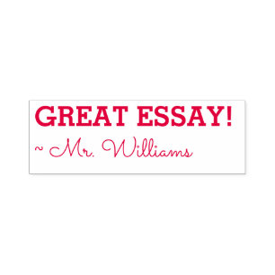 "GEWELDIG ESSAY!" Het sorteren Rubberzegel Zelfinktende Stempel