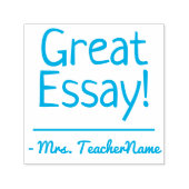 "Geweldig Essay!" Leraar Feedback Rubber Stempel (Design)