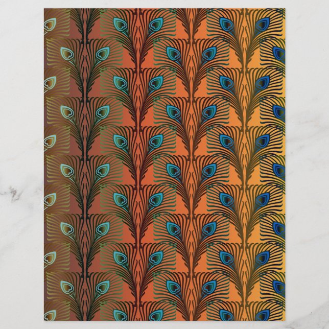 Geweldig Gatsby Feathers art deco-ontwerp (Voorkant)