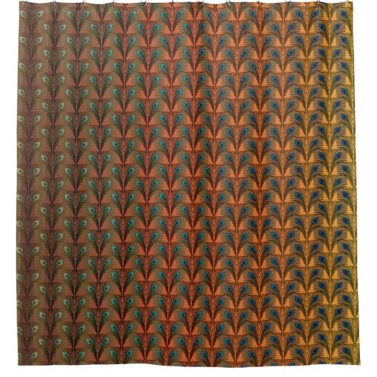 Geweldig Gatsby Feathers art deco-ontwerp Douchegordijn (Voorkant)