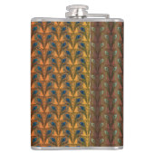 Geweldig Gatsby Feathers art deco-ontwerp Heupfles (Achterkant)