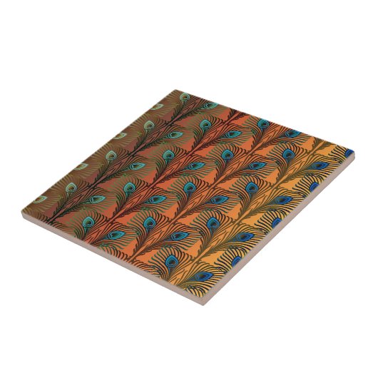 Geweldig Gatsby Feathers art deco-ontwerp Tegeltje (Zijkant)