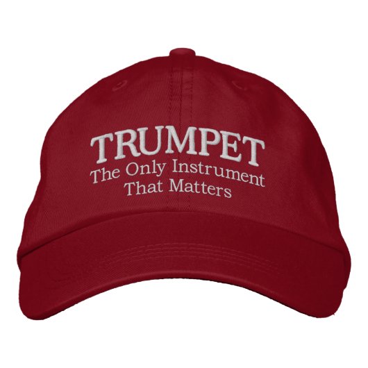 Geweldig geborduurd trompet muziek Pet (Voorkant)