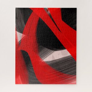 Geweldig geduld Geschenk Abstract Schilderij rood Legpuzzel