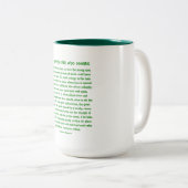 Geweldig gedurfd - tweekleurige Mok (Voorkant rechts)