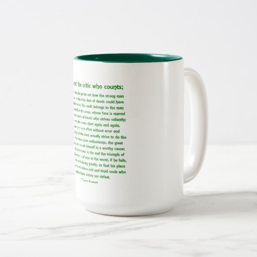 Geweldig gedurfd - tweekleurige Mok (Voorkant rechts)